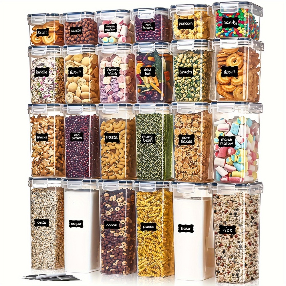 Food Storage Bins - 24 szt. Pojemniki do przechowywania żywności,