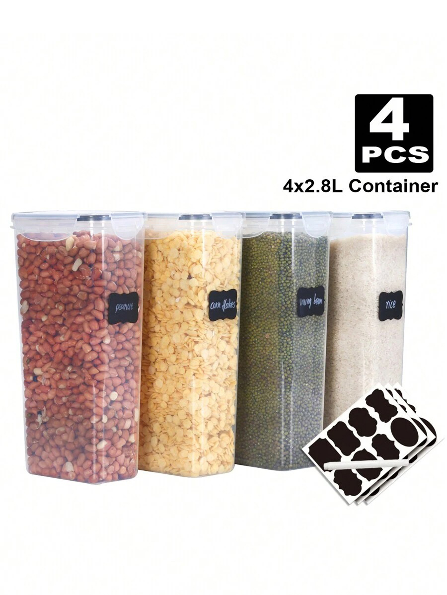 Food Storage Jar Labels - 1/2/4 szt. Szczelne słoiki do przechowywania