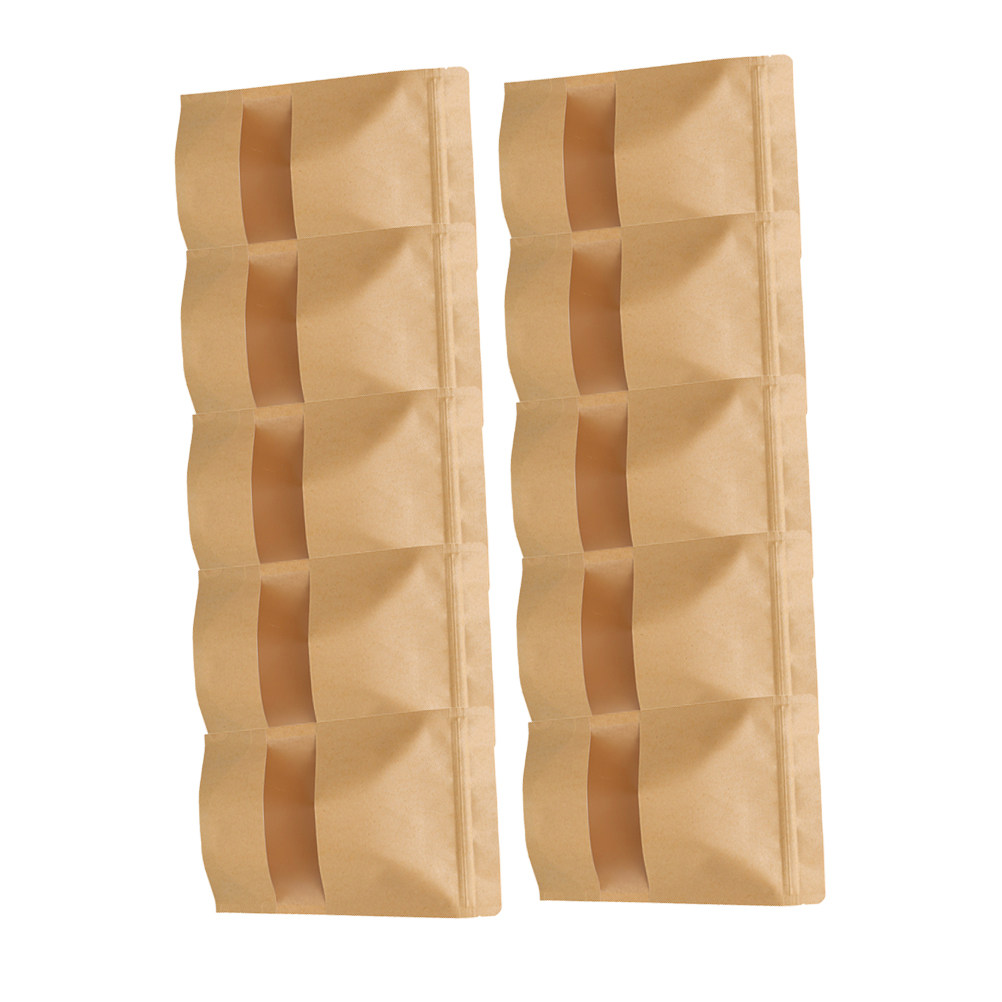 Food Storage Eco Friendly - 50 sztuk ekologicznych, samodzielnie stojących torebek