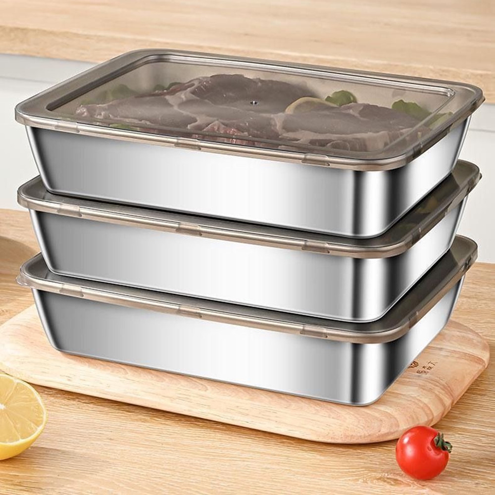 Food Storage Home - Zestaw pojemników na żywność ze stali