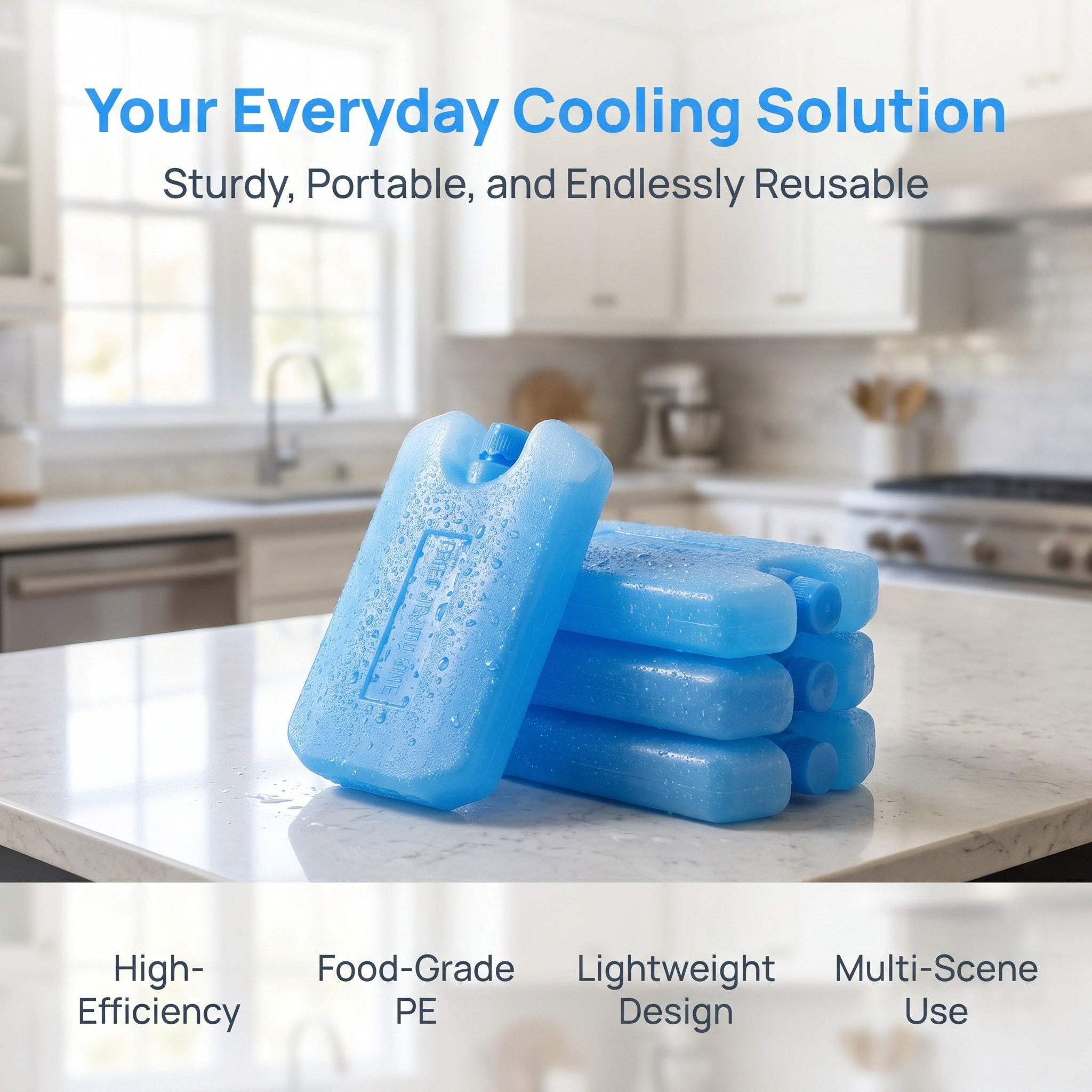 Cold Pack Ice Gel - Zestaw chłodzących wkładek z kryształami lodu,
