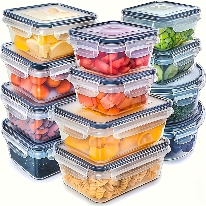 Food Storage Bins - Zestaw 8 sztuk zawiera 4 pojemniki