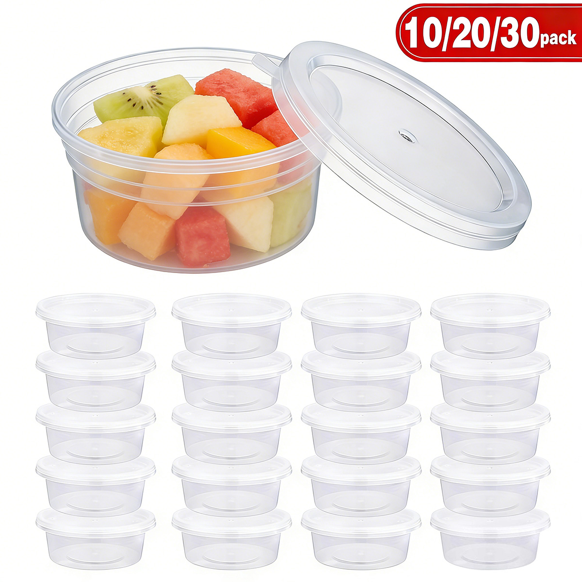Food Storage Eco Friendly - Zestaw 10/20/30 małych pojemników na slime