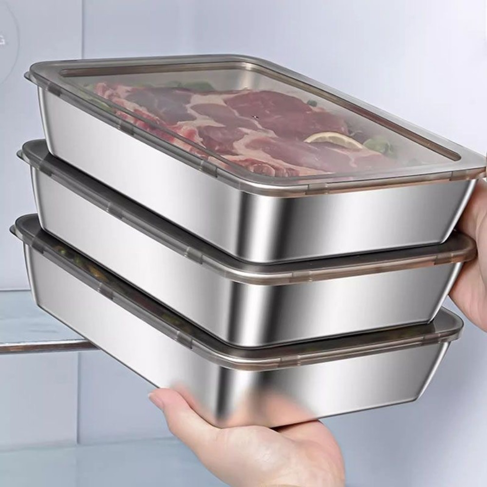 Food Storage Meal Prep - Taca do serwowania z pokrywką ze