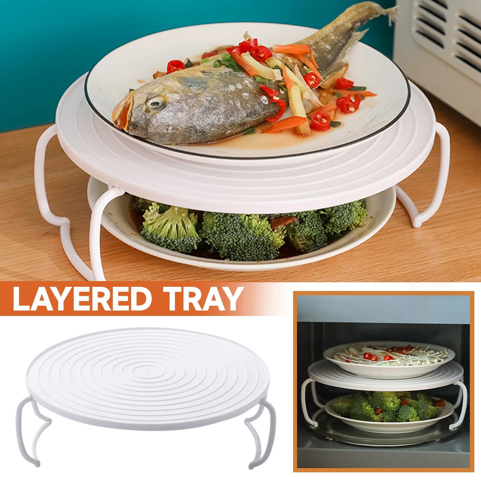 Food Storage Rack For Kitchen - Wielofunkcyjny izolowany stojak na tacę grzewczą