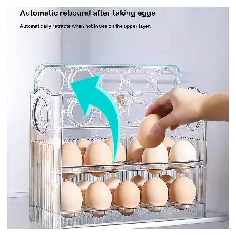 Food Storage Rack For Kitchen - Automatyczny pojemnik na jajka z funkcją