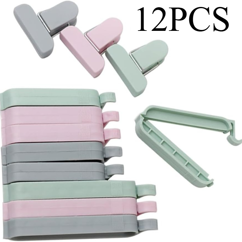 Food Storage Roll Bags - 12 szt. Plastikowe klipsy do zamykania