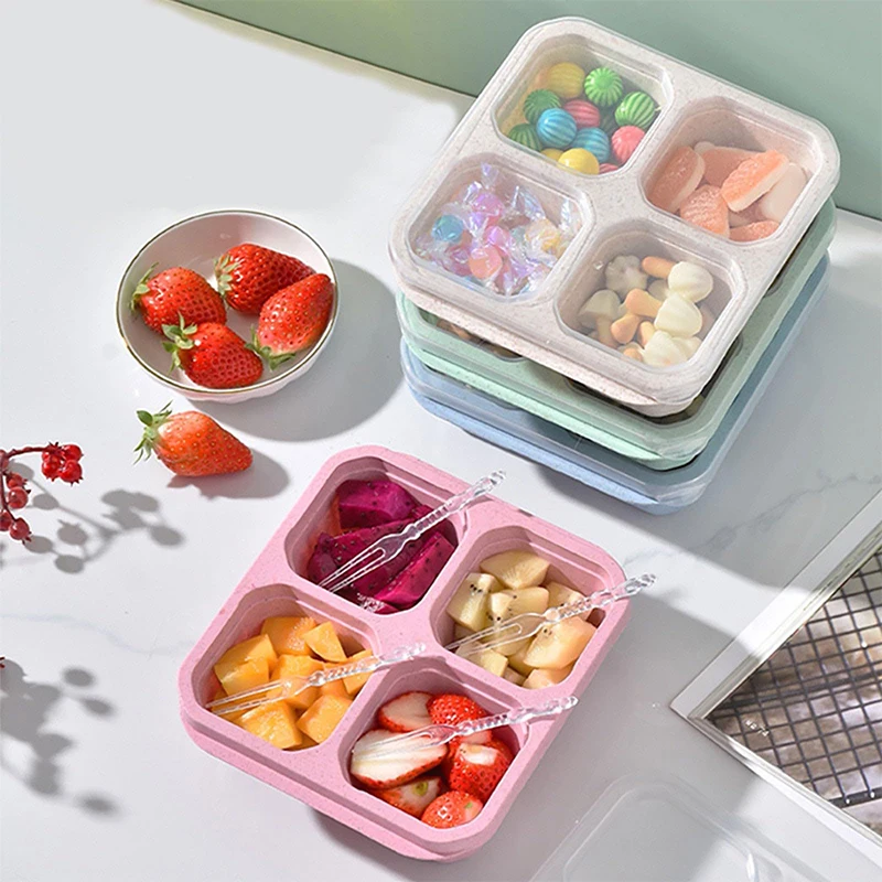 Food Storage Eco Friendly - 4-siatkowe pudełko do przechowywania żywności Przenośna