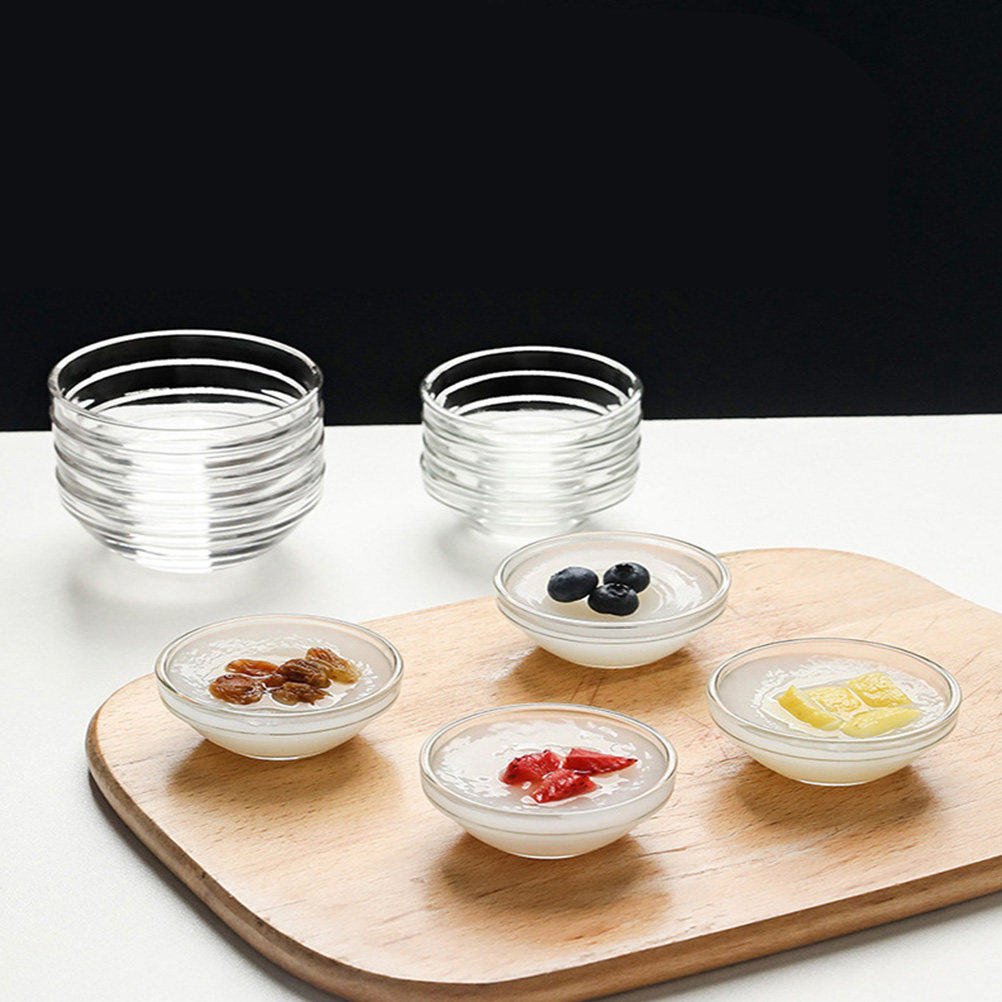 Food Storage Bowls - 12 sztuk bezpiecznych, przezroczystych misek do
