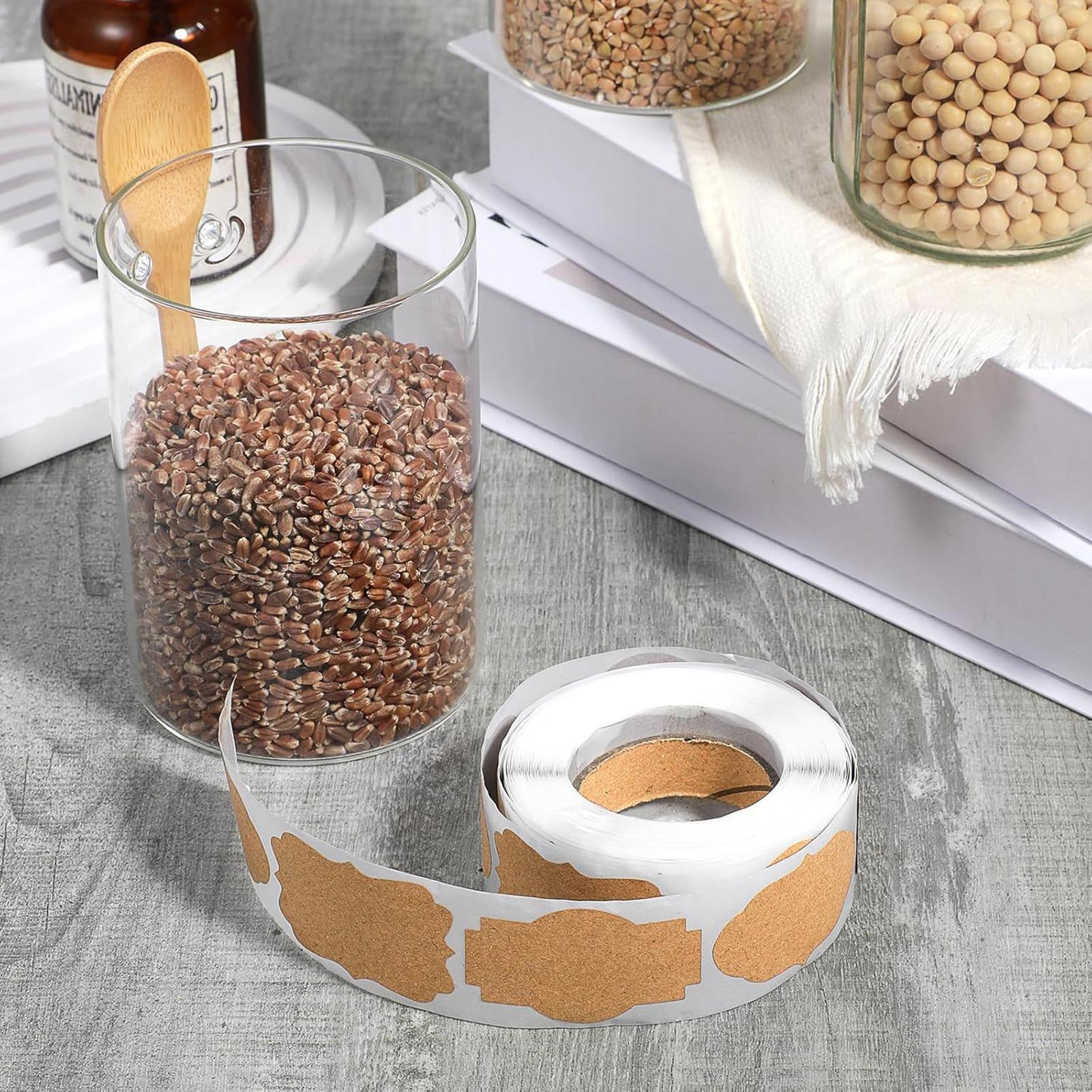 Etykiety rzemieślnicze 300 szt – Food Storage Jar Labels recenzja i cena