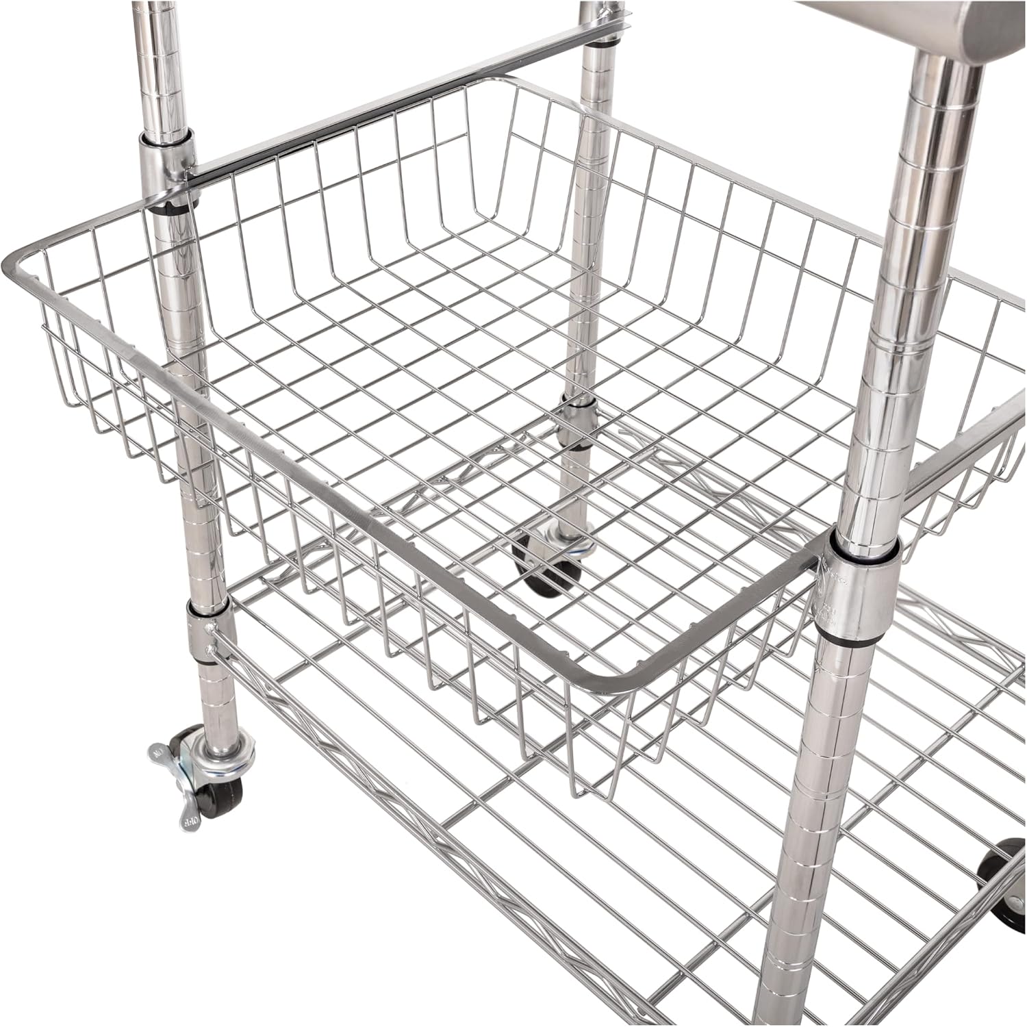 Stalowy wózek roboczy do przyg – Food Storage On Wheels recenzja i cena