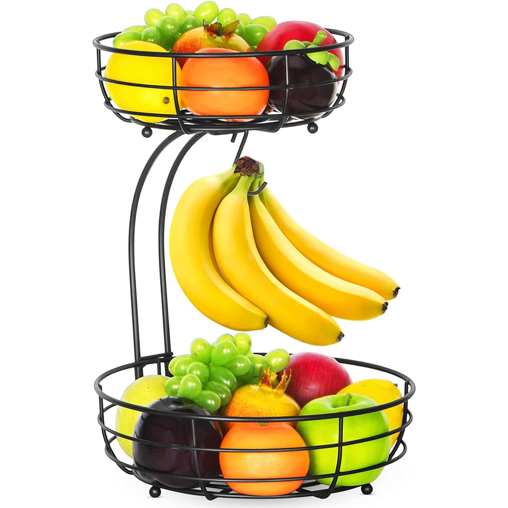 LMETJMA 2-poziomowy koszyk na  – Food Storage Rack For Kitchen recenzja i cena