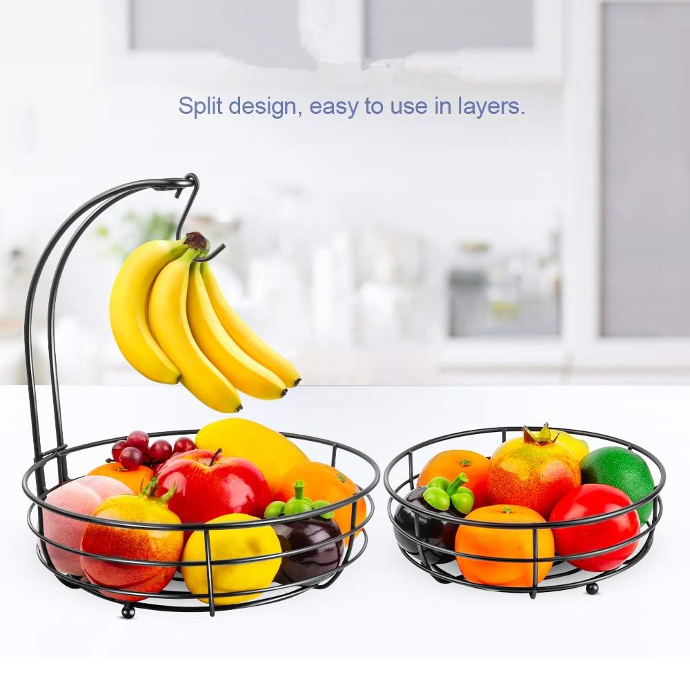 LMETJMA 2-poziomowy koszyk na  – Food Storage Rack For Kitchen recenzja i cena