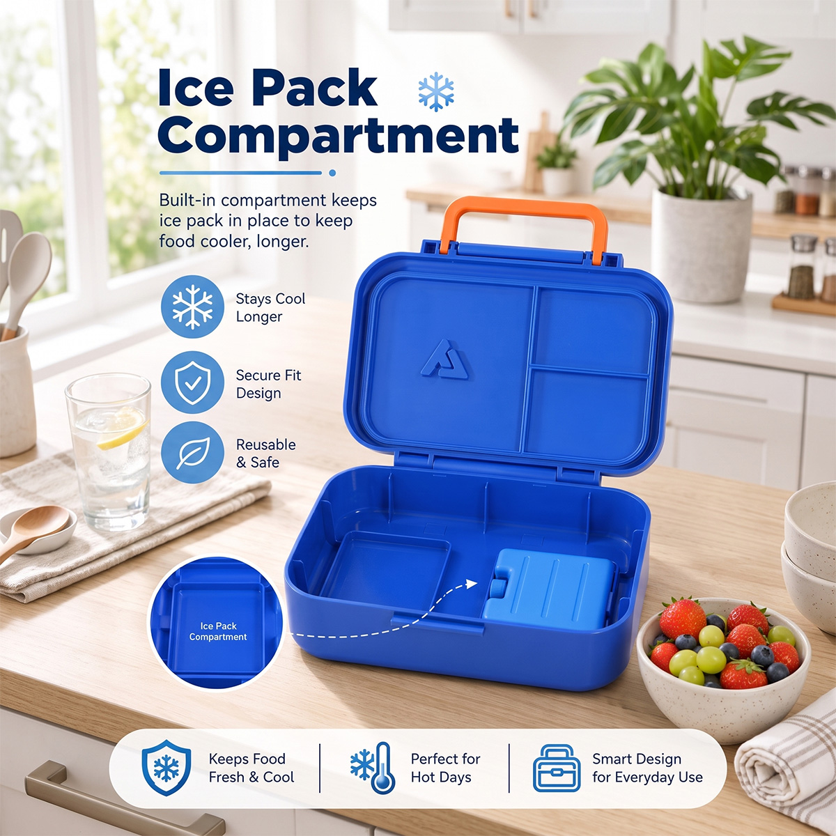 Pudełko na lunch Bento z izolo – Food Storage Meal Prep recenzja i cena