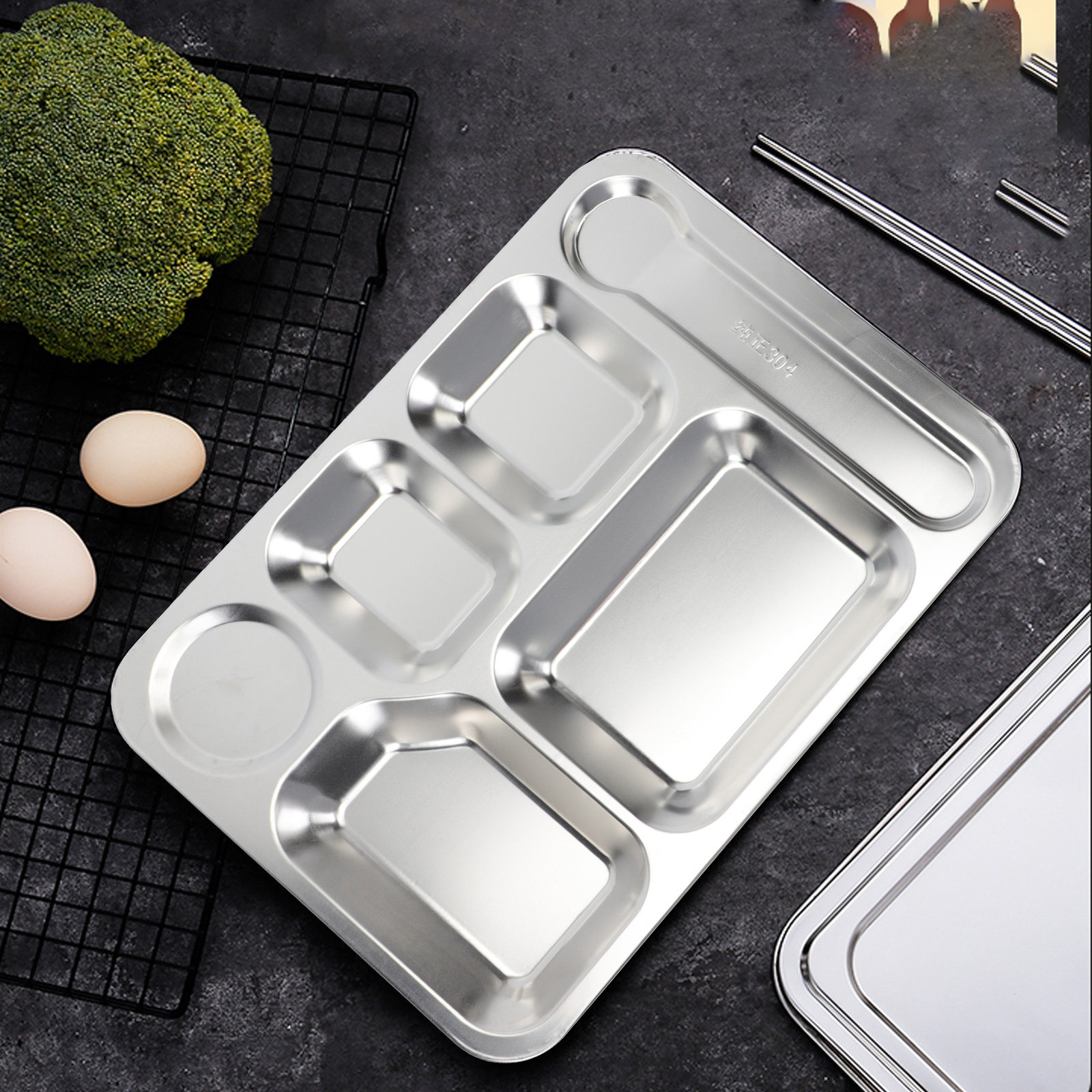 1 szt. Taca na lunch ze stali  – Food Storage Meal Prep recenzja i cena