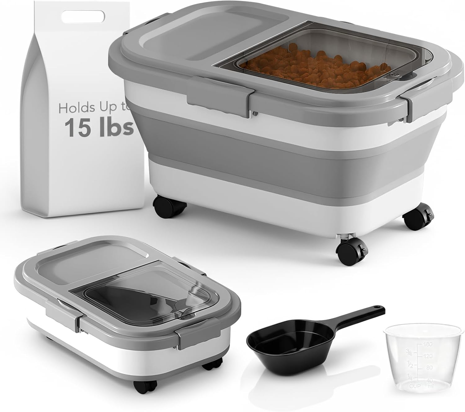 Składany pojemnik na karmę dla – Food Storage On Wheels recenzja i cena