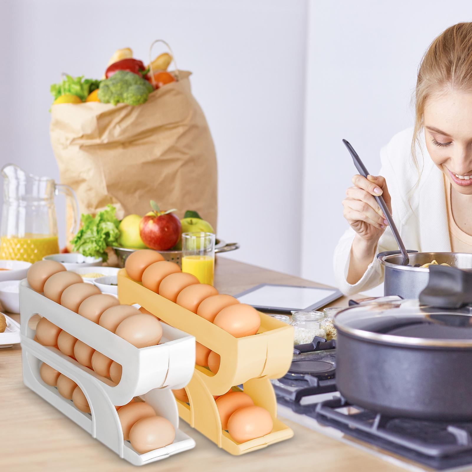 Automatyczny podajnik do jajek – Food Storage Rack For Kitchen recenzja i cena