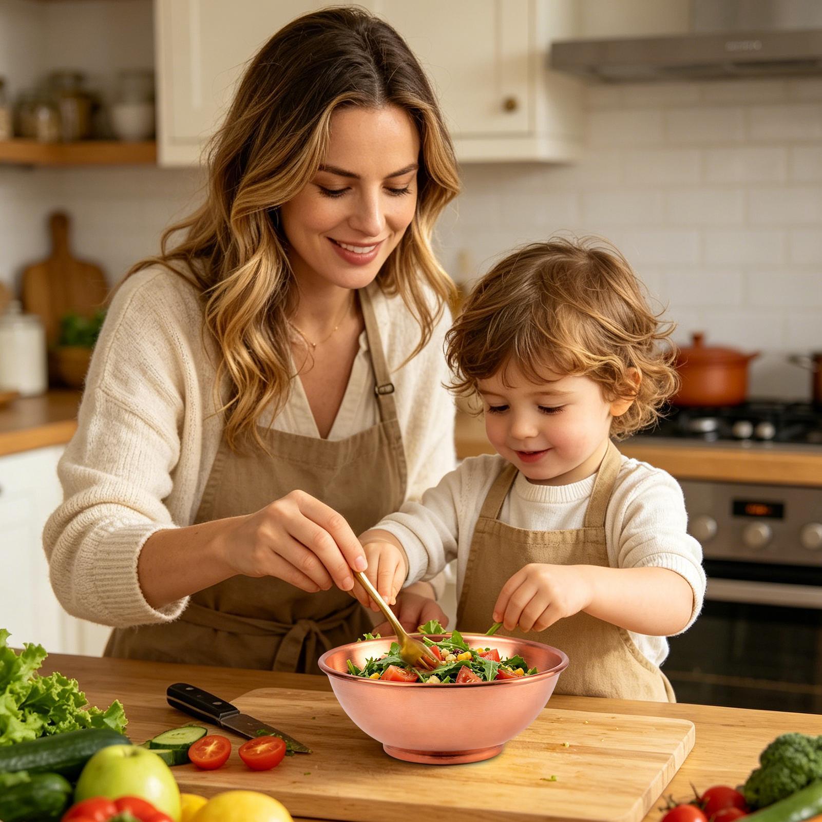 Duża miedziana miska do miesza – Food Storage Home recenzja i cena