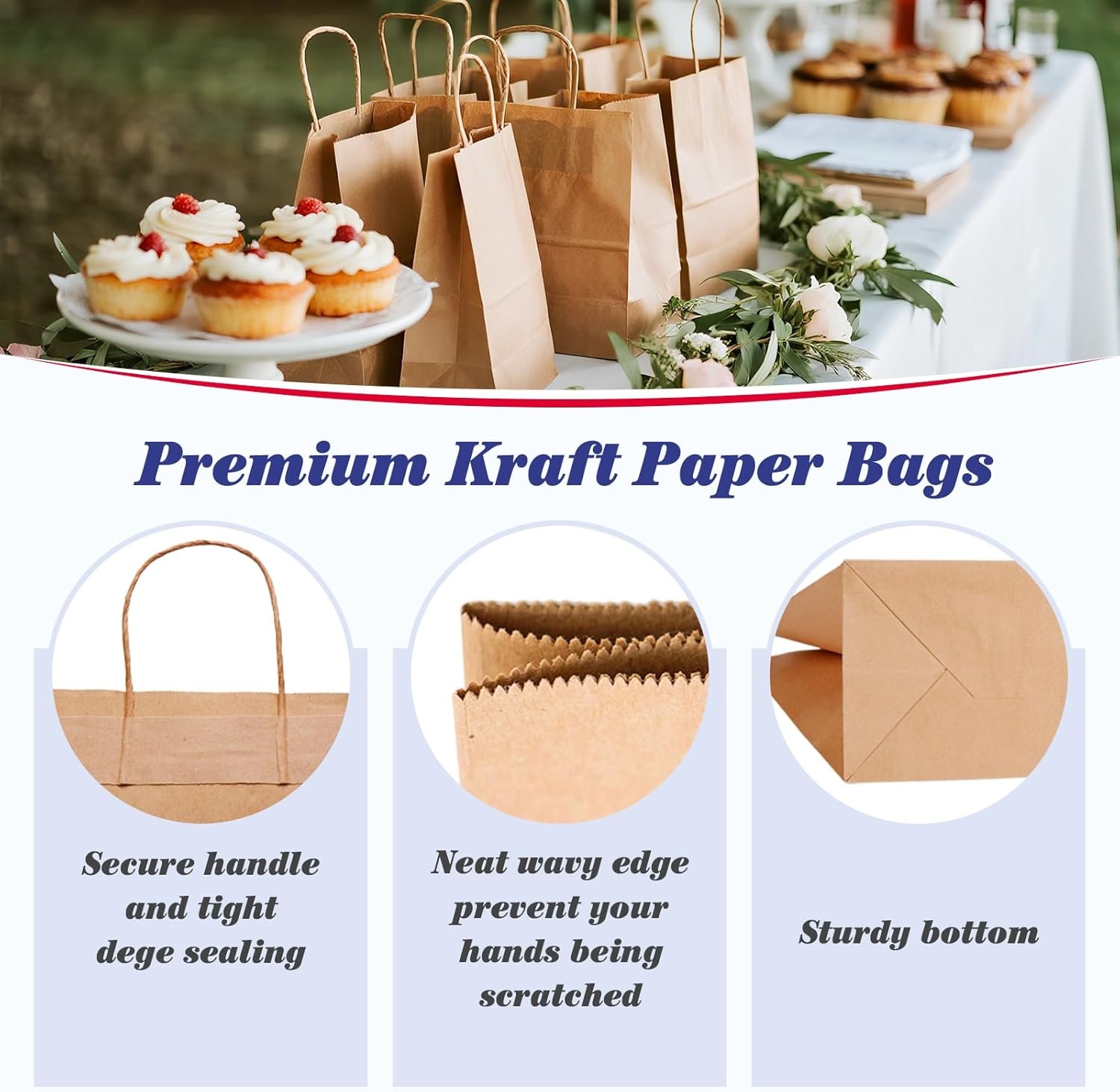 Torba z papieru kraftowego, 20 – Food Storage Roll Bags recenzja i cena