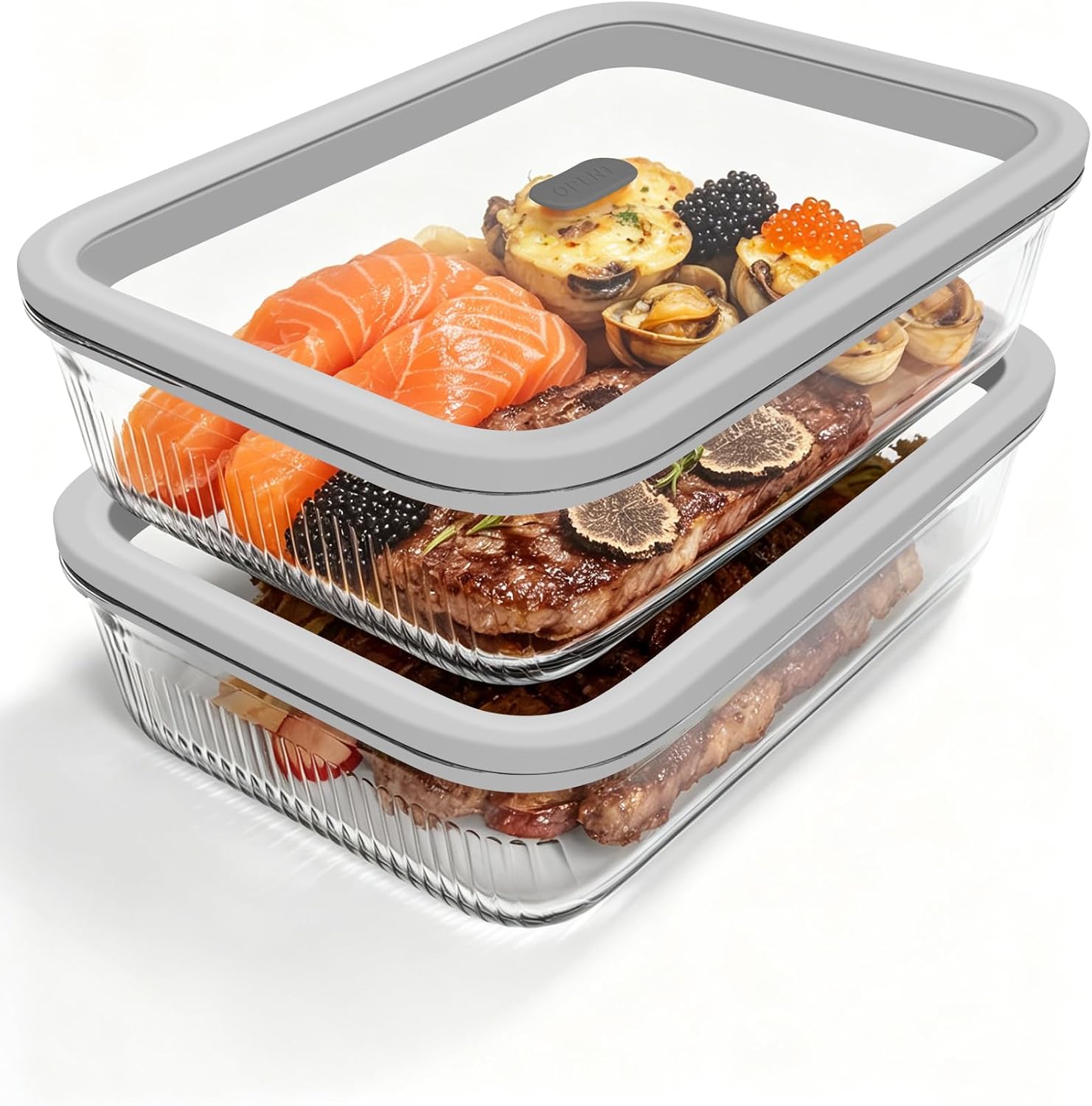 2-pak szklanych pojemników do  – Food Storage Meal Prep recenzja i cena