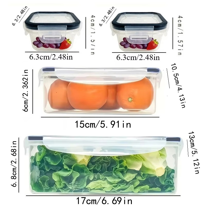 Zestaw 8 sztuk zawiera 4 pojem – Food Storage Bins recenzja i cena