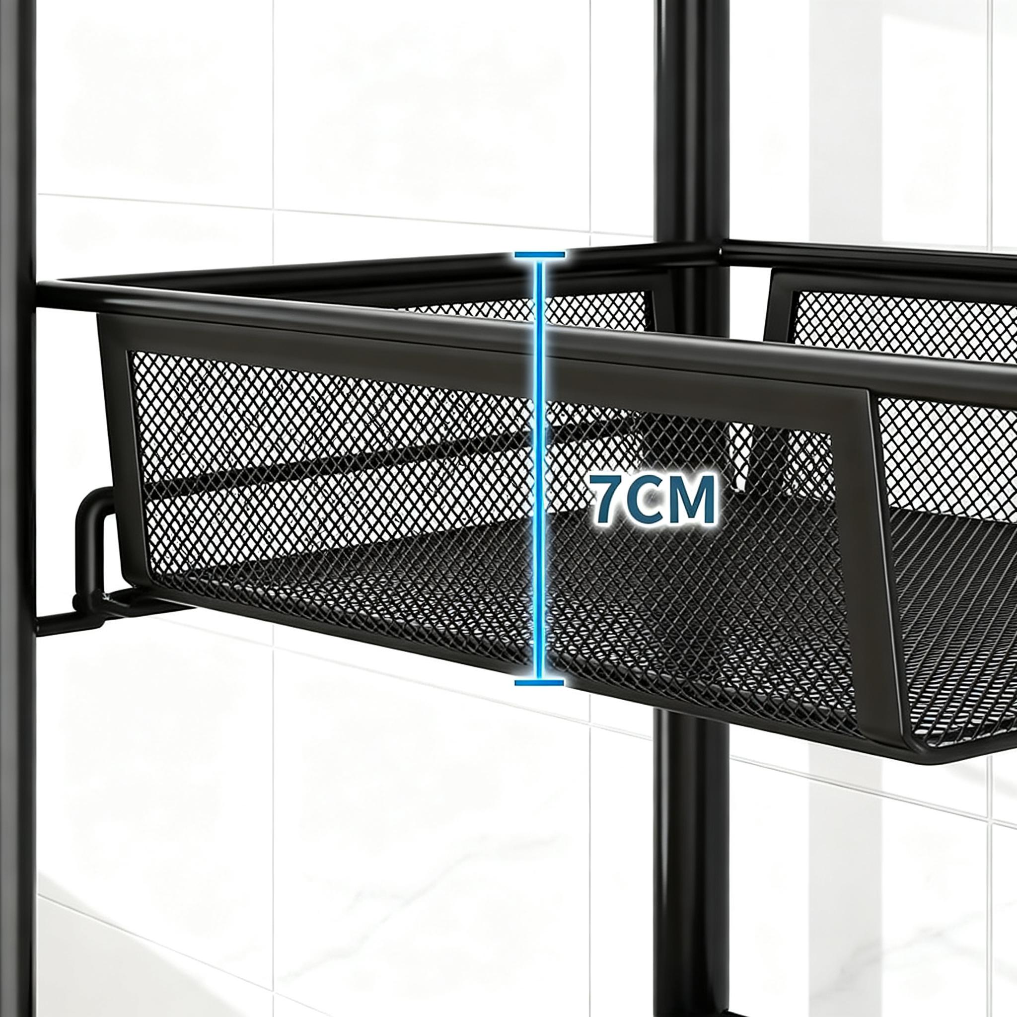 3/4/5-poziomowy wąski wózek na – Food Storage On Wheels recenzja i cena