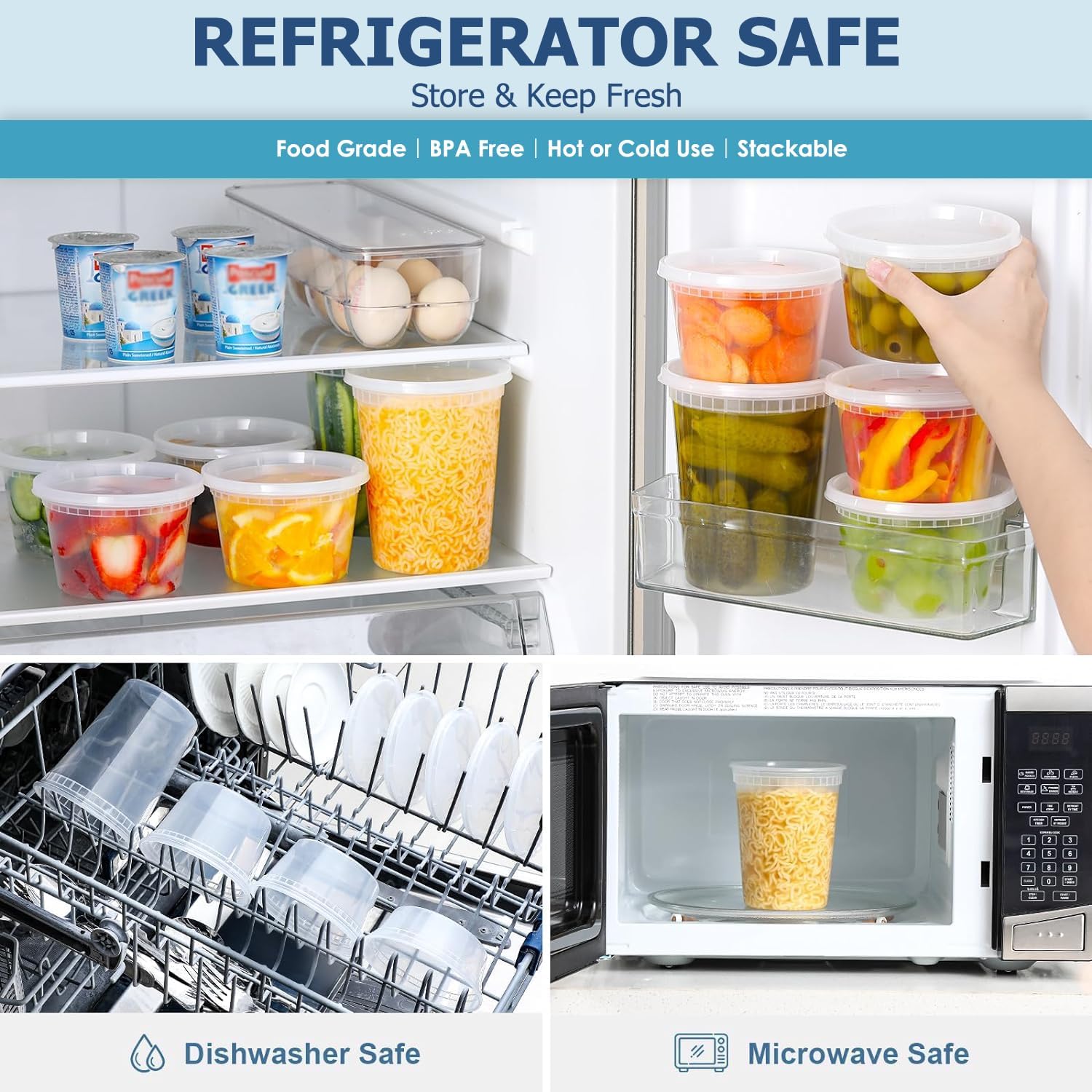 24 szt. Pojemniki do przechowy – Food Storage Eco Friendly recenzja i cena