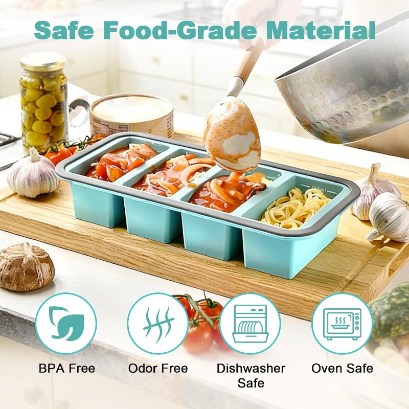 Silikonowe formy do zamrażarki – Food Storage Meal Prep recenzja i cena
