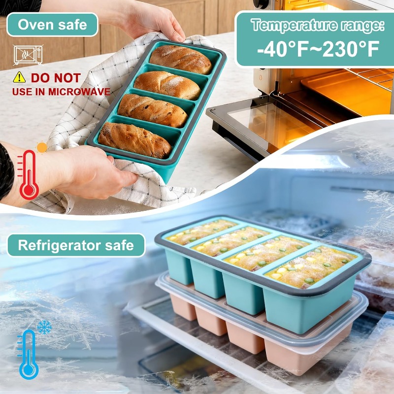 Silikonowe formy do zamrażarki – Food Storage Meal Prep recenzja i cena