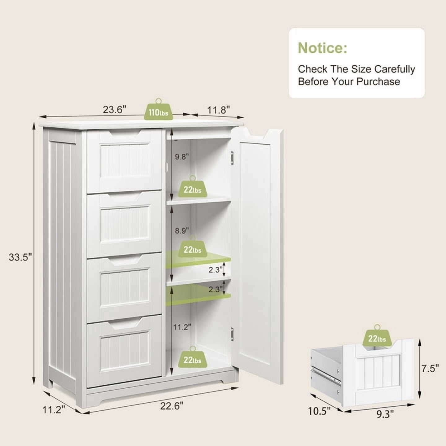 Drewniana szafka łazienkowa o  – Food Storage Utensils recenzja i cena