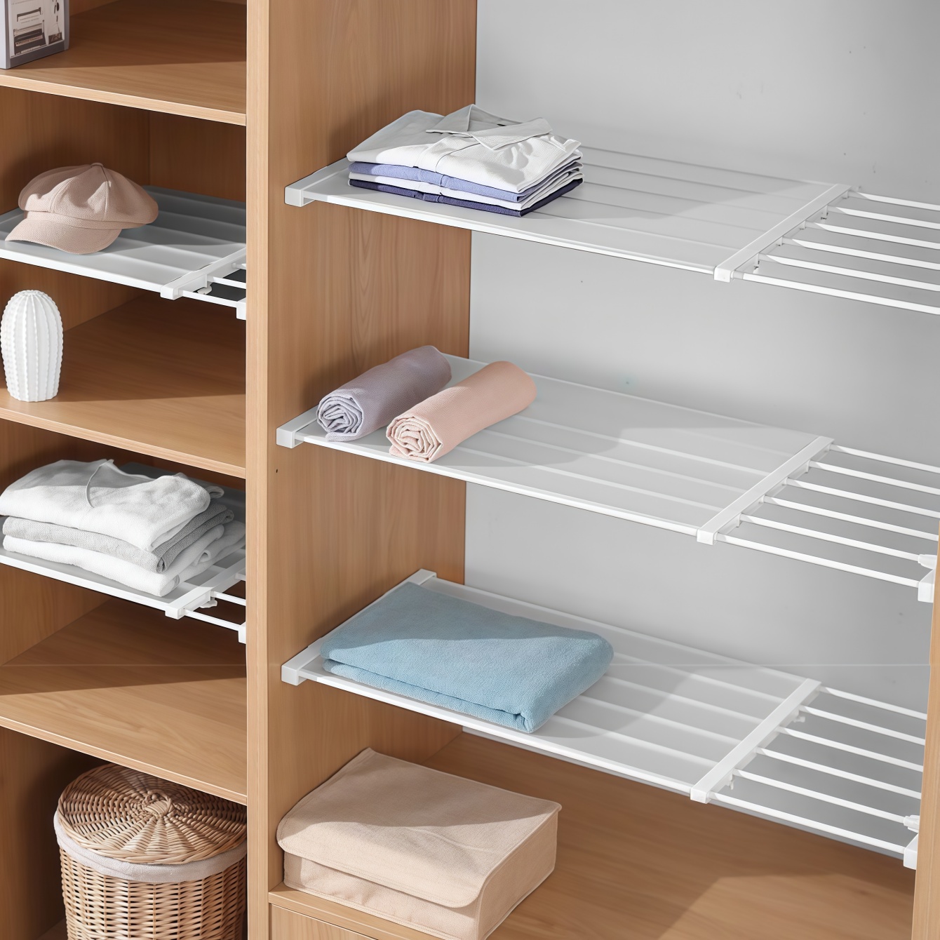 Regał do szafy z regulowanymi  – Food Storage Rack For Kitchen recenzja i cena